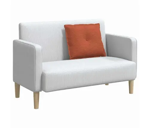 Atpakaļ Spilvens Sarkans Oranžs 60 X 50 Cm Korduroja Audums Vidaxl