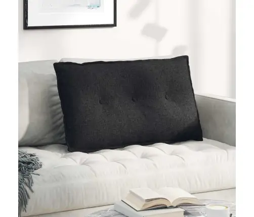 Seljatugi Padi Must 80 X 19 X 50 Cm Kangas