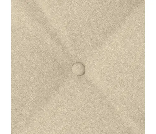 Atpakaļ Spilvens Krēmkrāsa 200 X 19 X 50 Cm Audums Vidaxl