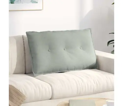 Seljatugi Padi Helehall 80 X 50 Cm Korter Kangas