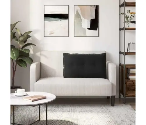 Seljatugi Padi Must 80 X 50 Cm Korter Kangas