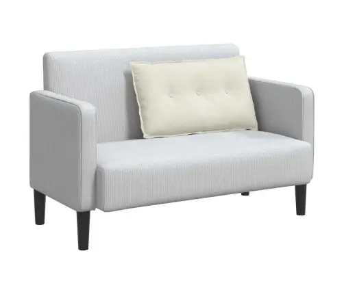 Atpakaļ Spilvens Krēmkrāsa 80 X 50 Cm Korduroja Audums Vidaxl