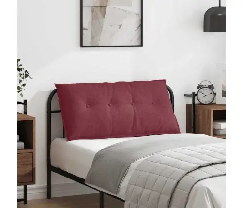Atpakaļ Spilvens Vīna Sarkans 200 X 19 X 50 Cm Audums Vidaxl