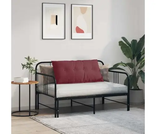 Atpakaļ Spilvens Vīna Sarkans 200 X 19 X 50 Cm Audums Vidaxl