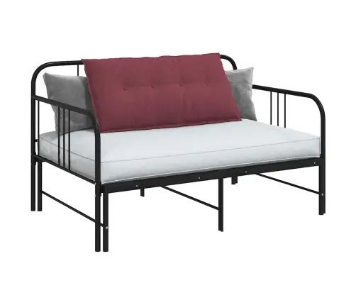 Atpakaļ Spilvens Vīna Sarkans 200 X 19 X 50 Cm Audums Vidaxl