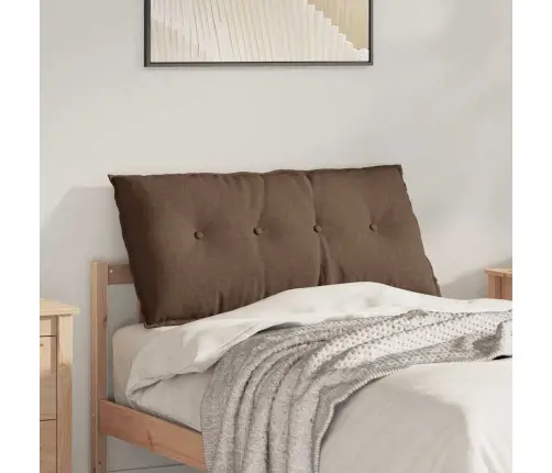 Atpakaļ Spilvens Brūna 200 X 19 X 50 Cm Audums Vidaxl