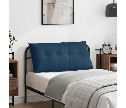 Atpakaļ Spilvens Zila 200 X 19 X 50 Cm Audums Vidaxl