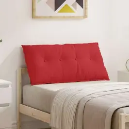 Atpakaļ Spilvens Sarkana 100 X 19 X 50 Cm Audums Vidaxl