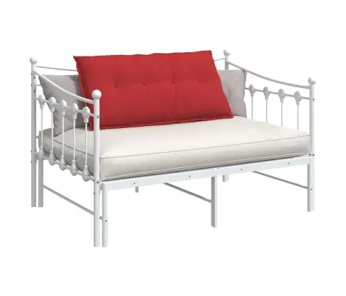 Atpakaļ Spilvens Sarkana 200 X 19 X 50 Cm Audums Vidaxl