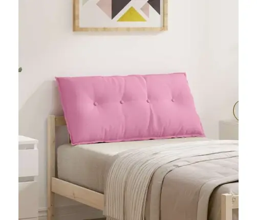 Atpakaļ Spilvens Rozā 200 X 19 X 50 Cm Audums Vidaxl