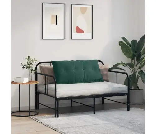 Atpakaļ Spilvens Tumši Zaļš 100 X 50 Cm Korduroja Audums Vidaxl