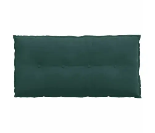 Atpakaļ Spilvens Tumši Zaļš 100 X 50 Cm Korduroja Audums Vidaxl