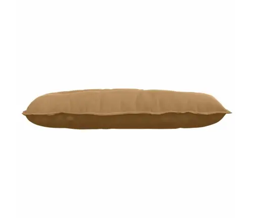 Atpakaļ Spilvens Brūna 100 X 50 Cm Korduroja Audums Vidaxl