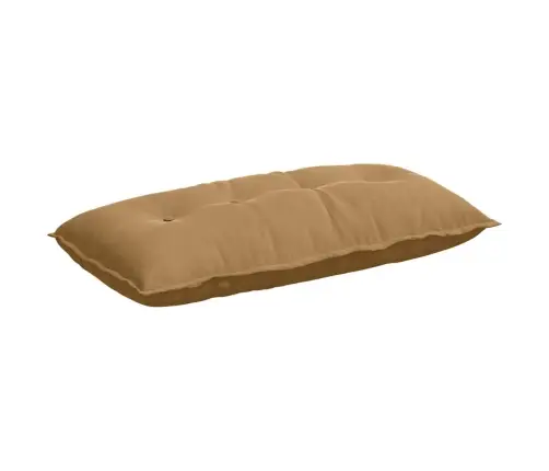 Atpakaļ Spilvens Brūna 100 X 50 Cm Korduroja Audums Vidaxl