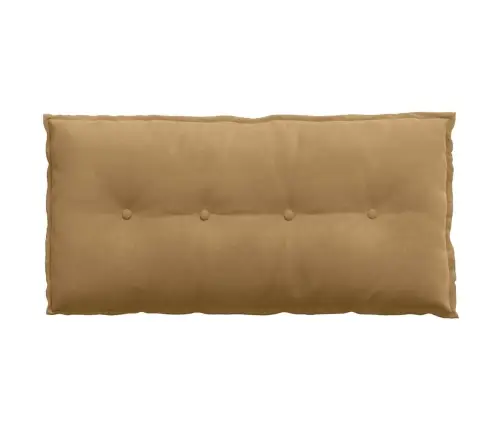 Atpakaļ Spilvens Brūna 100 X 50 Cm Korduroja Audums Vidaxl