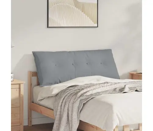 Atpakaļ Spilvens Gaiši Pelēks 120 X 19 X 50 Cm Audums Vidaxl