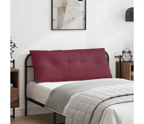 Atpakaļ Spilvens Vīna Sarkans 120 X 19 X 50 Cm Audums Vidaxl