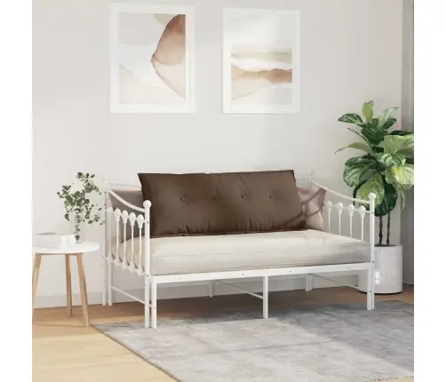 Atpakaļ Spilvens Brūna 120 X 19 X 50 Cm Audums Vidaxl