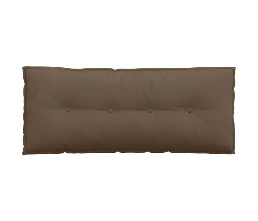 Atpakaļ Spilvens Brūna 120 X 19 X 50 Cm Audums Vidaxl