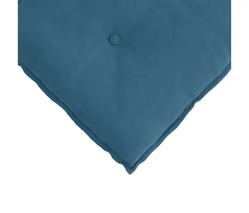 Atpakaļ Spilvens Zila 120 X 50 Cm Korduroja Audums Vidaxl