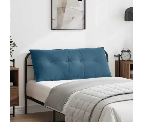 Atpakaļ Spilvens Zila 120 X 50 Cm Korduroja Audums Vidaxl