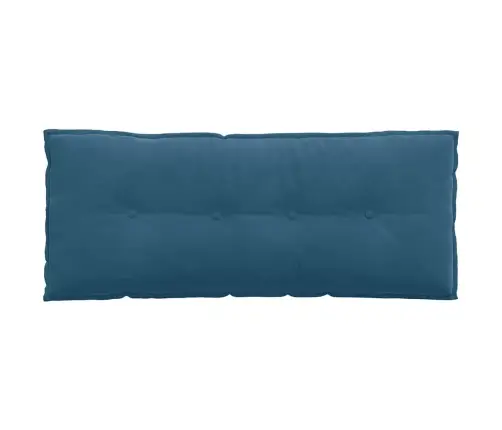 Atpakaļ Spilvens Zila 120 X 50 Cm Korduroja Audums Vidaxl