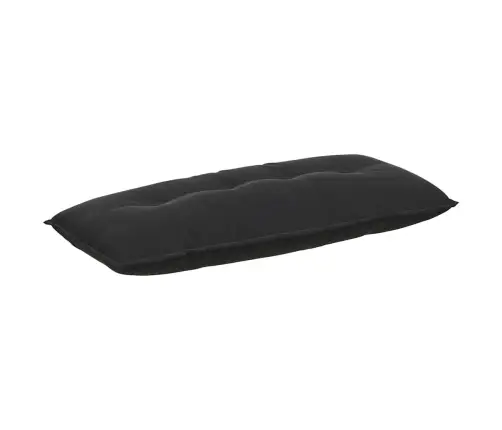 Atpakaļ Spilvens Melna 120 X 50 Cm Korduroja Audums Vidaxl