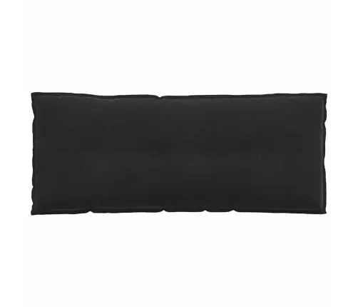 Atpakaļ Spilvens Melna 120 X 50 Cm Korduroja Audums Vidaxl