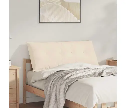 Atpakaļ Spilvens Bēša 120 X 50 Cm Mikrofibra Vidaxl