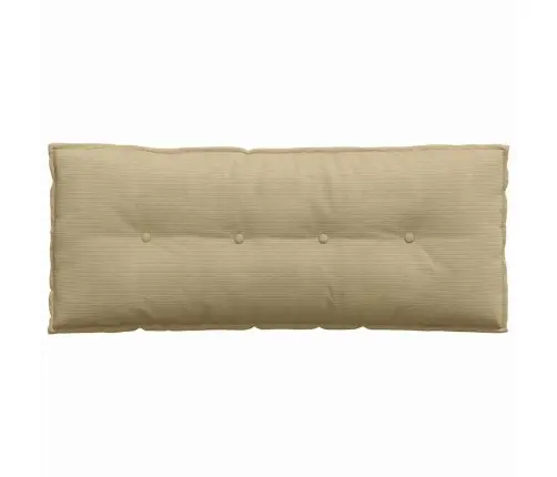 Atpakaļ Spilvens Pelēki Zaļa 120 X 50 Cm Korduroja Audums Vidaxl