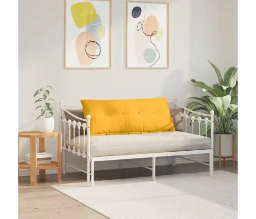 Atpakaļ Spilvens Gaiši Dzeltena 120 X 50 Cm Korduroja Audums Vidaxl