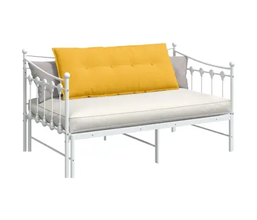 Atpakaļ Spilvens Gaiši Dzeltena 120 X 50 Cm Korduroja Audums Vidaxl