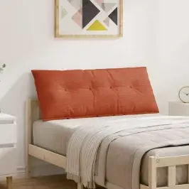 Atpakaļ Spilvens Sarkans Oranžs 120 X 50 Cm Korduroja Audums Vidaxl