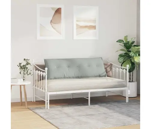 Atpakaļ Spilvens Gaiši Pelēks 140 X 50 Cm Korduroja Audums Vidaxl