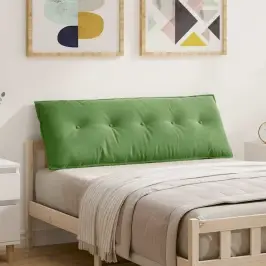 Atpakaļ Spilvens Gaiši Zaļa 140 X 50 Cm Korduroja Audums Vidaxl