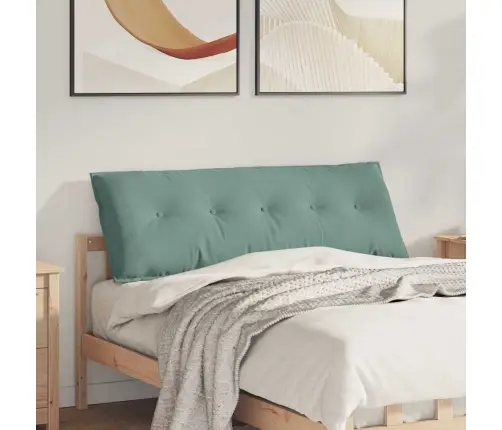 Atpakaļ Spilvens Jūras Zaļa 140 X 50 Cm Korduroja Audums Vidaxl