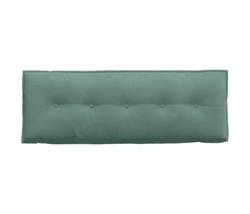 Atpakaļ Spilvens Jūras Zaļa 140 X 50 Cm Korduroja Audums Vidaxl