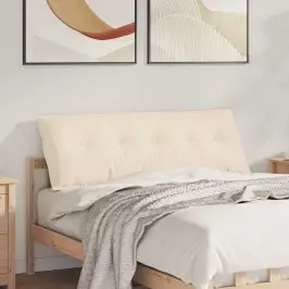 Atpakaļ Spilvens Bēša 140 X 50 Cm Mikrofibra Vidaxl