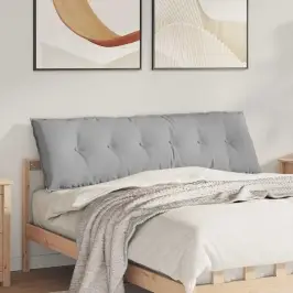 Atpakaļ Spilvens Mākoņu Pelēka 160 X 19 X 50 Cm Audums Vidaxl