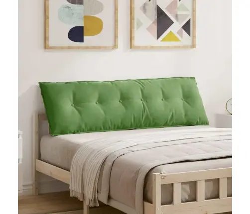 Atpakaļ Spilvens Gaiši Zaļa 160 X 50 Cm Korduroja Audums Vidaxl