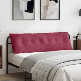 Atpakaļ Spilvens Vīna Sarkans 160 X 50 Cm Korduroja Audums Vidaxl