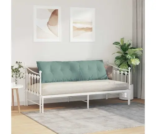 Atpakaļ Spilvens Jūras Zaļa 160 X 50 Cm Korduroja Audums Vidaxl