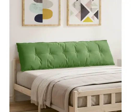 Atpakaļ Spilvens Gaiši Zaļa 180 X 50 Cm Korduroja Audums Vidaxl