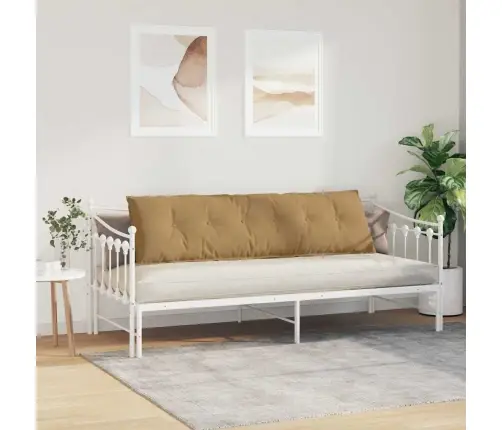 Atpakaļ Spilvens Brūna 180 X 50 Cm Korduroja Audums Vidaxl