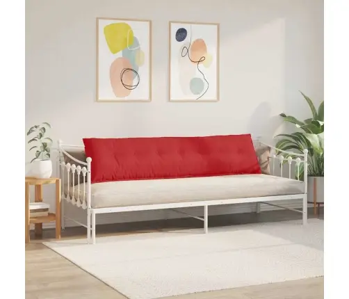 Atpakaļ Spilvens Sarkana 200 X 19 X 50 Cm Audums Vidaxl