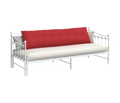 Atpakaļ Spilvens Sarkana 200 X 19 X 50 Cm Audums Vidaxl