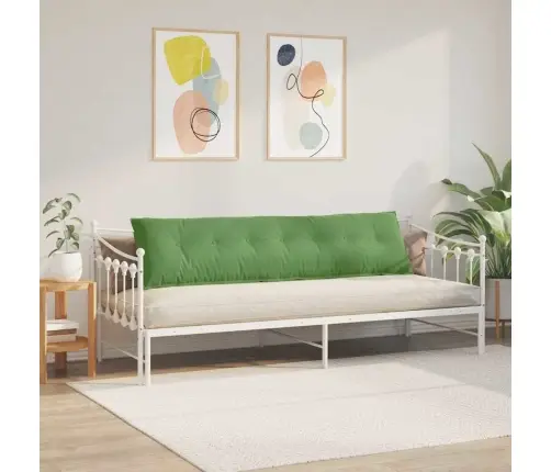 Atpakaļ Spilvens Gaiši Zaļa 200 X 50 Cm Korduroja Audums Vidaxl