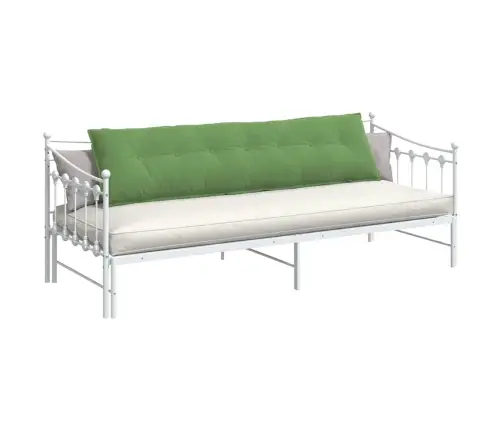 Atpakaļ Spilvens Gaiši Zaļa 200 X 50 Cm Korduroja Audums Vidaxl