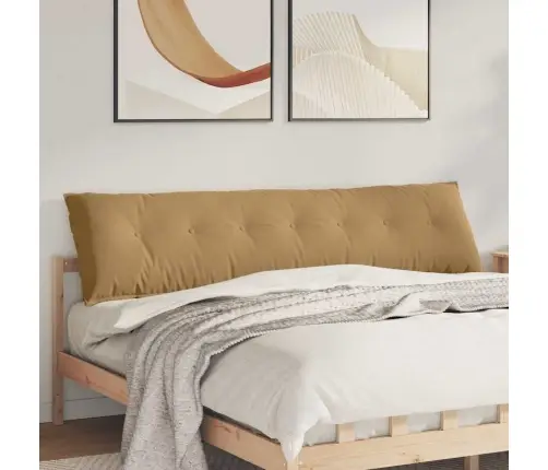 Atpakaļ Spilvens Brūna 200 X 50 Cm Korduroja Audums Vidaxl