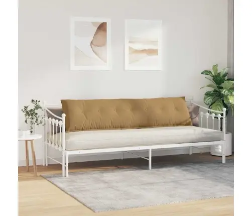 Atpakaļ Spilvens Brūna 200 X 50 Cm Korduroja Audums Vidaxl